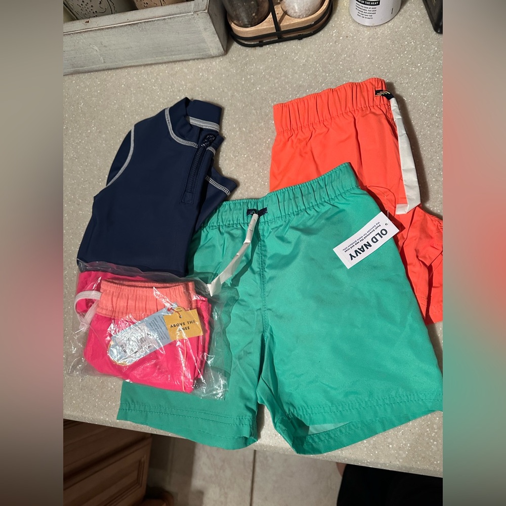 Lot of 3T boy swimwear.